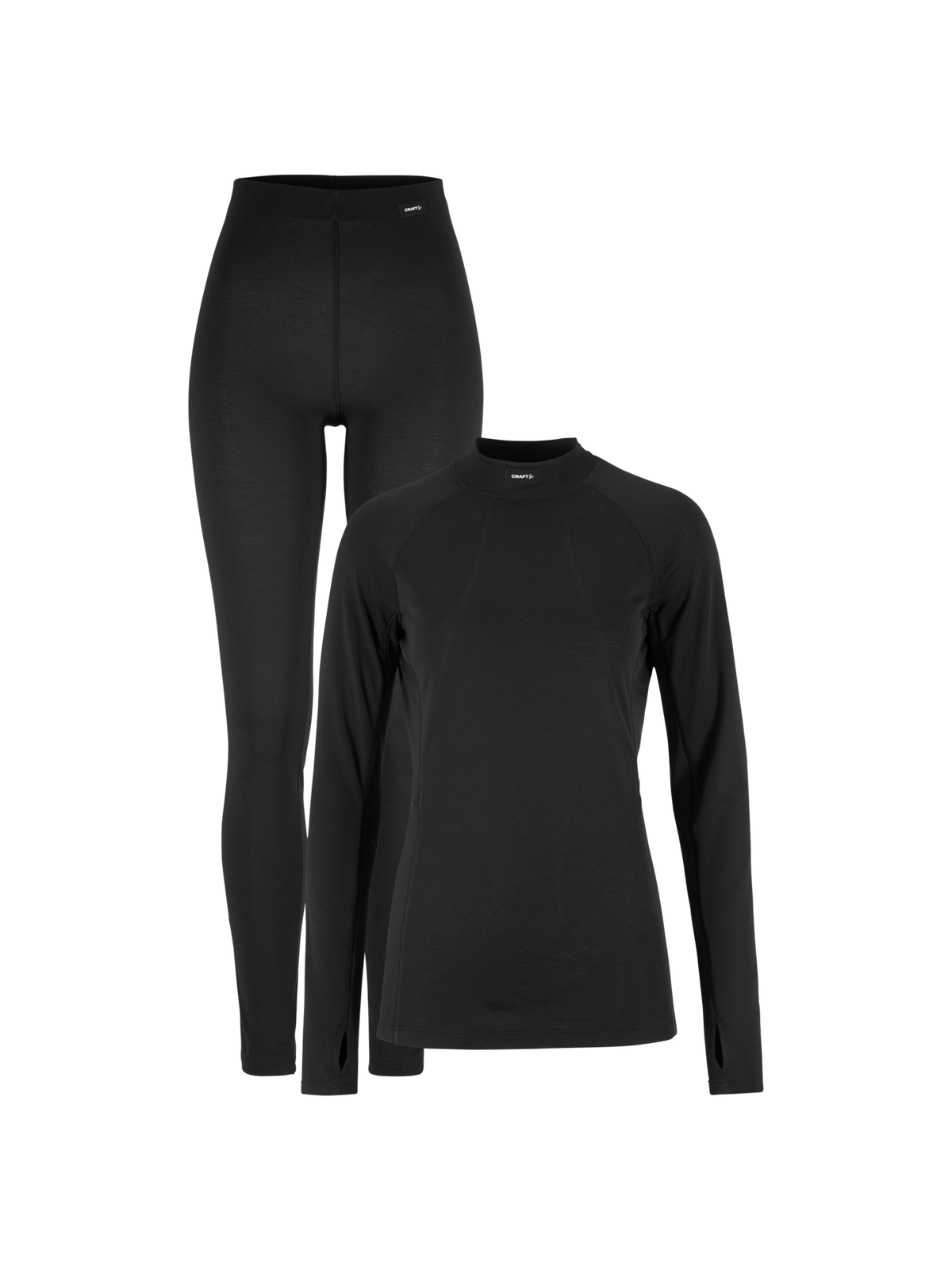 Craft Classic Thermal Baselayer Set – dame – Svart, forside