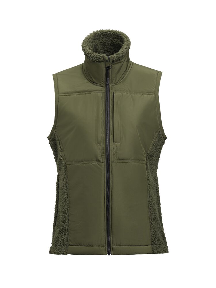 Jobman 1178 Pile Vest W – Olive Green