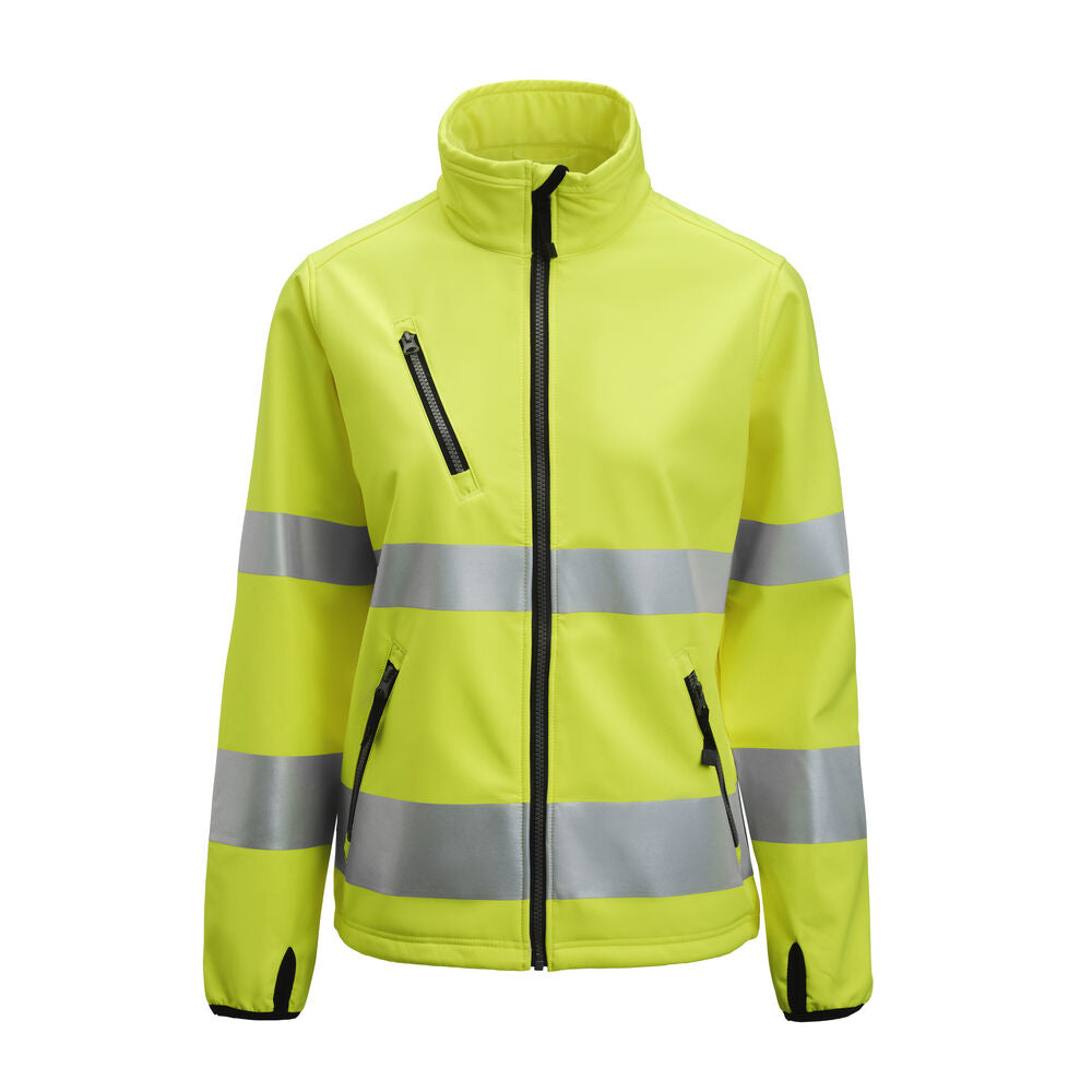 Jobman 1210 Womens Softshell Jacket Hi-vis – Yellow