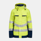 Jobman 1283 HV Skalljakke KL 3 – Yellow/Navy