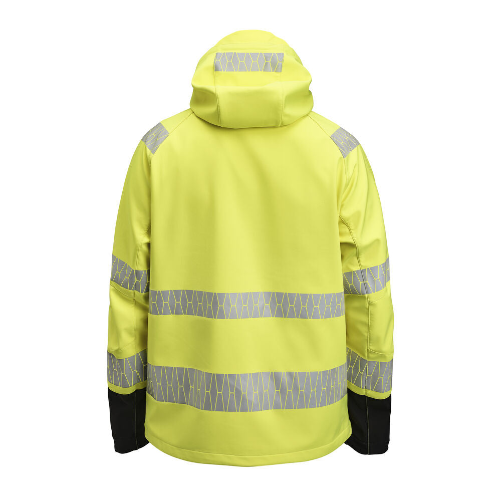 Jobman 1376 Softshell Jacket Hi-Vis – bakside