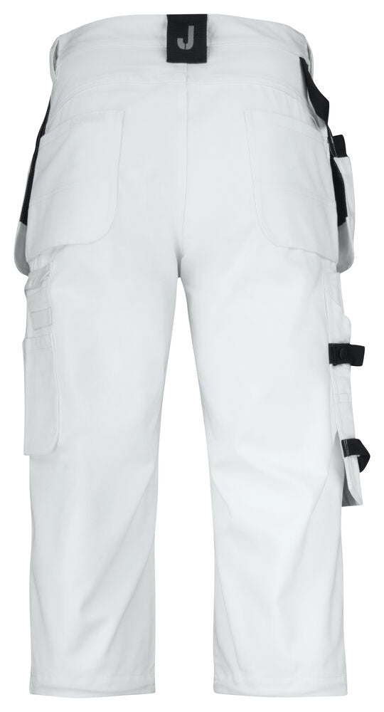 Jobman 2133 3/4 Trouser White Line – bakside