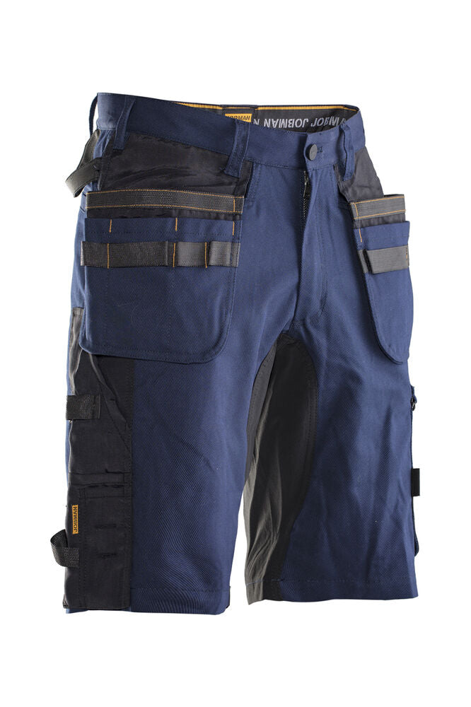 Jobman 2168 Håndverksshorts stretchpanel – Navy/Black