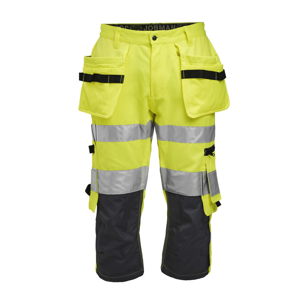 Jobman 2217 HV Pirate Shorts – Yellow/Navy