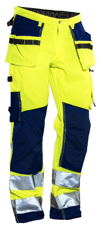 Jobman 2222 HV Star HP Trouser – Yellow/Navy