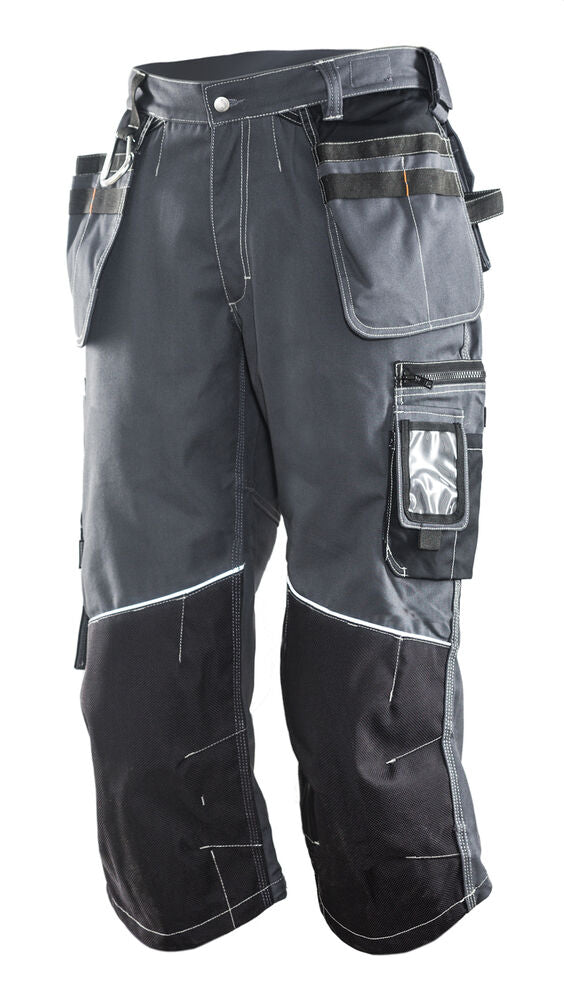 Jobman 2281 3/4 Shorts – Grey/Black