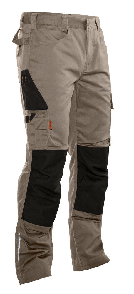 Jobman 2321 Poly Cotton Work Trousers – Khaki/Black