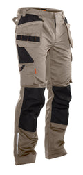 Jobman 2322 Poly Cotton HP Work Trousers – Khaki/Black