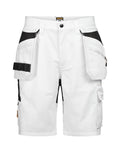 Jobman 2336 Håndtverksshorts Semistretch – White/Black