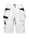 Jobman 2337 Håndtverksshorts Semistretch Dame – White/Black