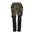 Jobman 2371 Håndtverksbukse Stretch Dame – Olive Green/Black