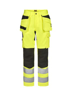 Jobman 2379 Håndtveksbukse stretch Varsel – Yellow/Black