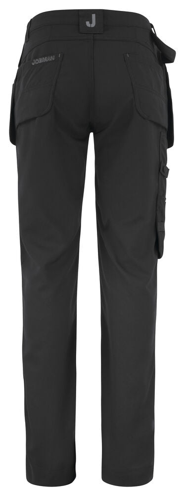 Jobman 2872 Håndverksbukse Fast Dry dame – bakside