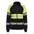 Jobman 5225 Sweatshirt Full-Zip Hi-Vis – Black/Yellow