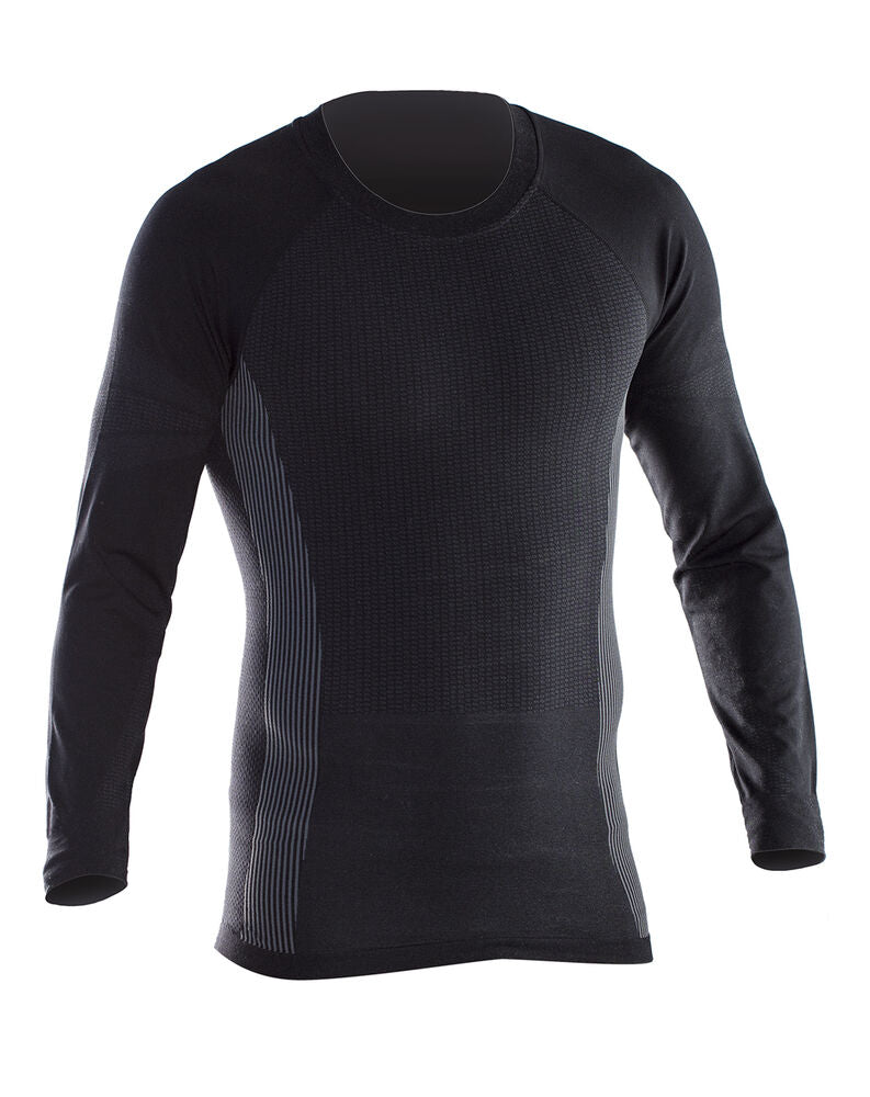 Jobman 5580 Seamless Roundneck – Dark Grey/Black