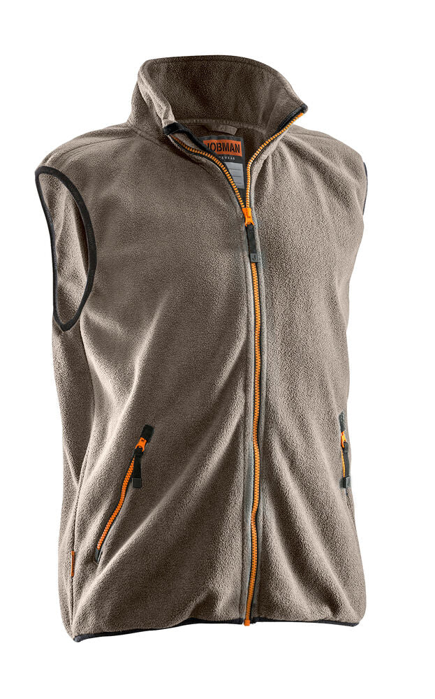 Jobman 7501 Polar Fleece Vest – Khaki