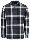 ProJob 5213 Flanellskjorte Foret – Navy Check