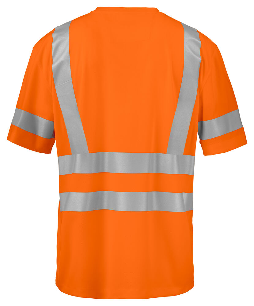 ProJob 6030 T-skjorte EN ISO 20471 Kl 3/2 – bakside