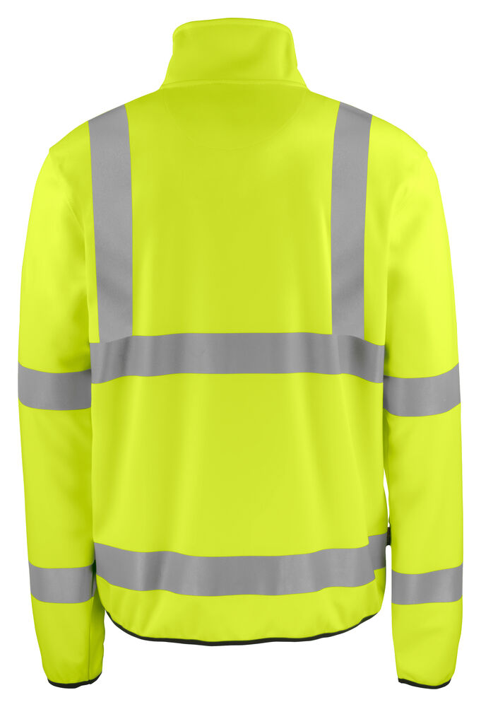 ProJob 6105 Lett softshelljakke EN ISO 20471 Kl 3 – bakside