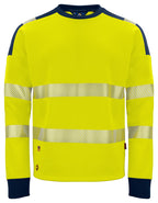 ProJob 6108 Sweatshirt EN ISO 20471 Kl 3/2 – Yellow/Navy
