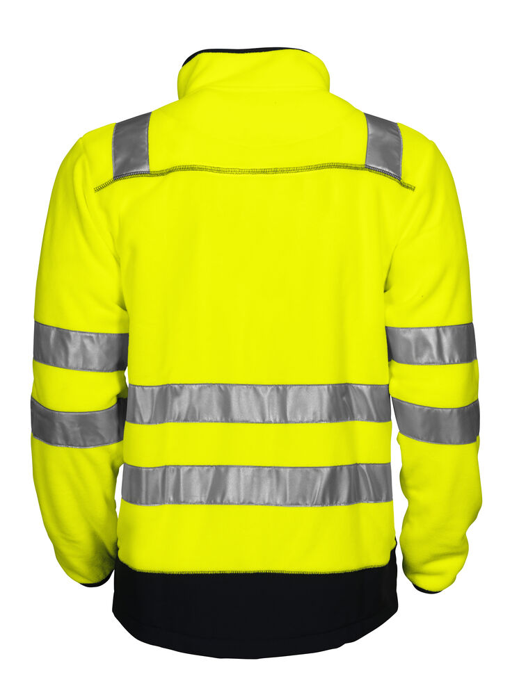 ProJob 6303 Fleecejakke EN ISO 20471 Kl 3/2 – bakside