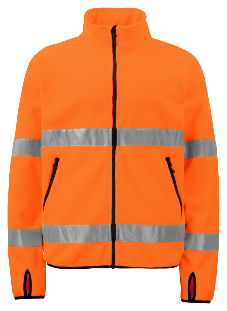 ProJob 6327 Fleecejakke EN ISO 20471 Kl 3 – Orange/Black