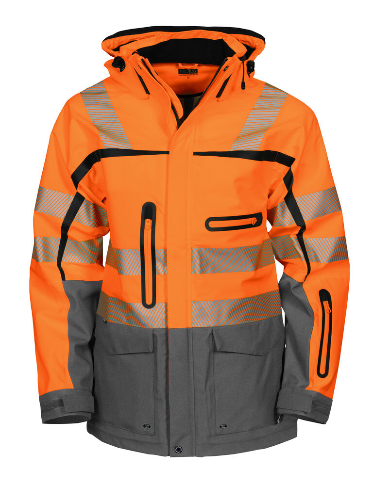 ProJob 6417 Funksjonsjakke EN ISO 20471 Kl 3/2 – Orange/Grey