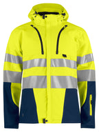 ProJob 6419 Softshelljakke EN ISO 20471 Kl 3/2 – Yellow/Navy