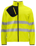 ProJob 6432 Softshelljakke EN ISO 20471 Kl 3/2 – Yellow/Black