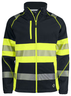 ProJob 6443 Softshelljakke EN ISO 20471 Kl 1 – Yellow/Black