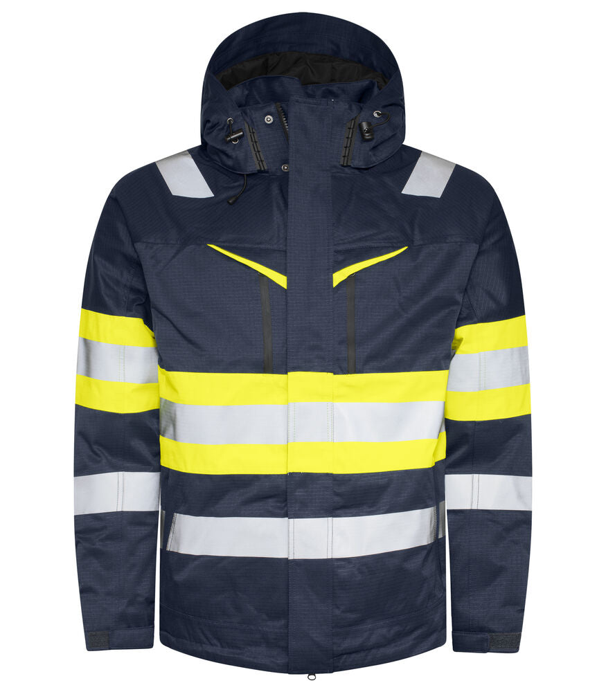 ProJob 6454 Funksjonsjakke EN ISO 20471 Klasse 1 – Yellow/Navy
