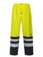 ProJob 6504 Regnbukse EN ISO 20471 Kl 2 – Yellow/Navy