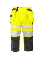 ProJob 6510 Piratbukse EN ISO 20471 Kl 2 – Yellow/Navy