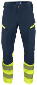 ProJob 6528 Servicebukse Stretch EN ISO 20471 Kl 1 – Yellow/Navy
