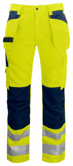 ProJob 6531 Håndverksbukse EN ISO 20471 Kl 2 – Yellow/Navy