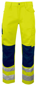 ProJob 6532 Arbeidsbukse EN ISO 20471 Kl 2 – Yellow/Navy