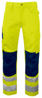 ProJob 6532 Arbeidsbukse EN ISO 20471 Kl 2 – Yellow/Navy