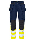ProJob 6560 Håndverksbukse EN ISO 20471 Klasse 1 – Yellow/Navy