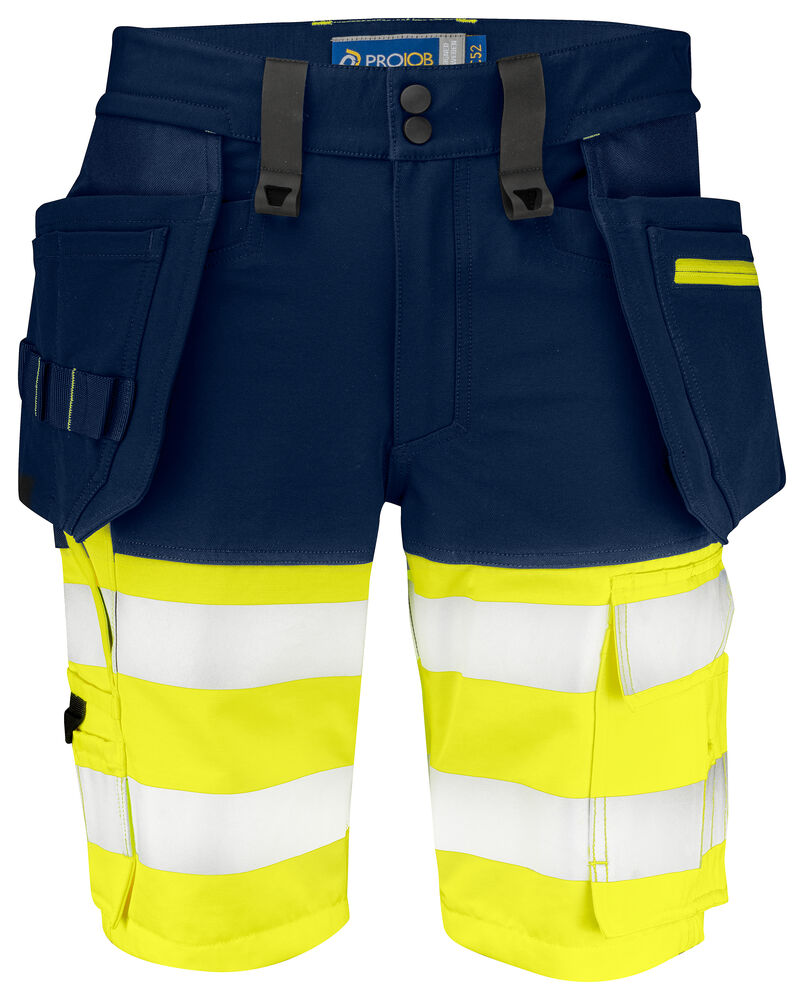 ProJob 6580 Shorts EN ISO 20471 Klasse 1 – Yellow/Navy