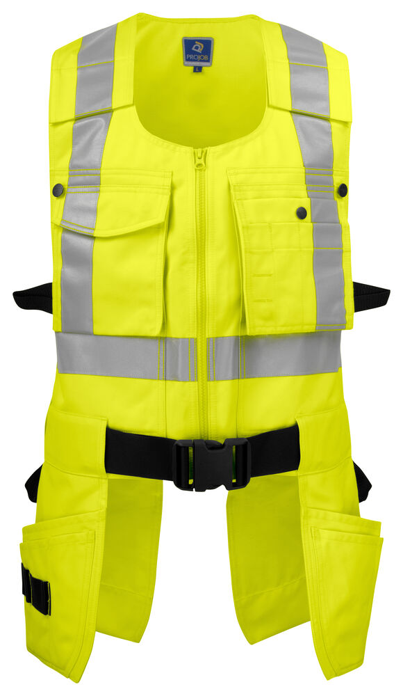 ProJob 6704 Håndverksvest EN ISO 20471 Kl 2 – Yellow