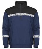 ProJob 7102 Sweatshirt 1/2 Zip – Navy/Black