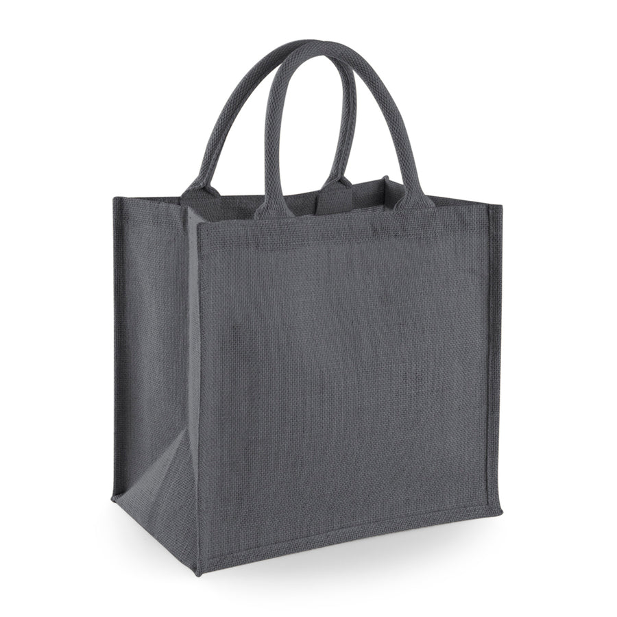 Westford Mill Jute Midi Tote – Graphite Grey/Graphite Grey