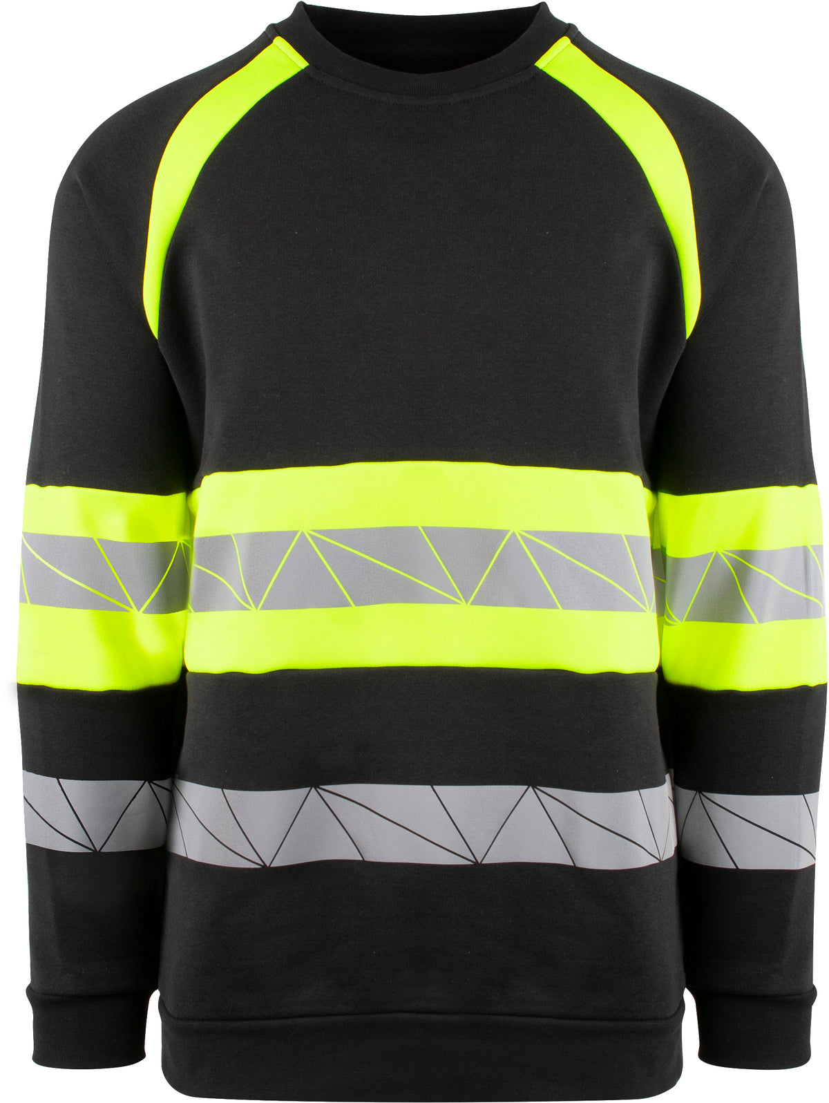 YOU Brande genser – Sort/Safety Gul