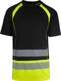 YOU Crossover tee – Sort/Safety Gul